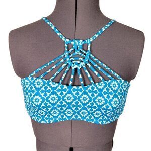 Tori Praver Strappy Knotted Bikini Top Sz XS